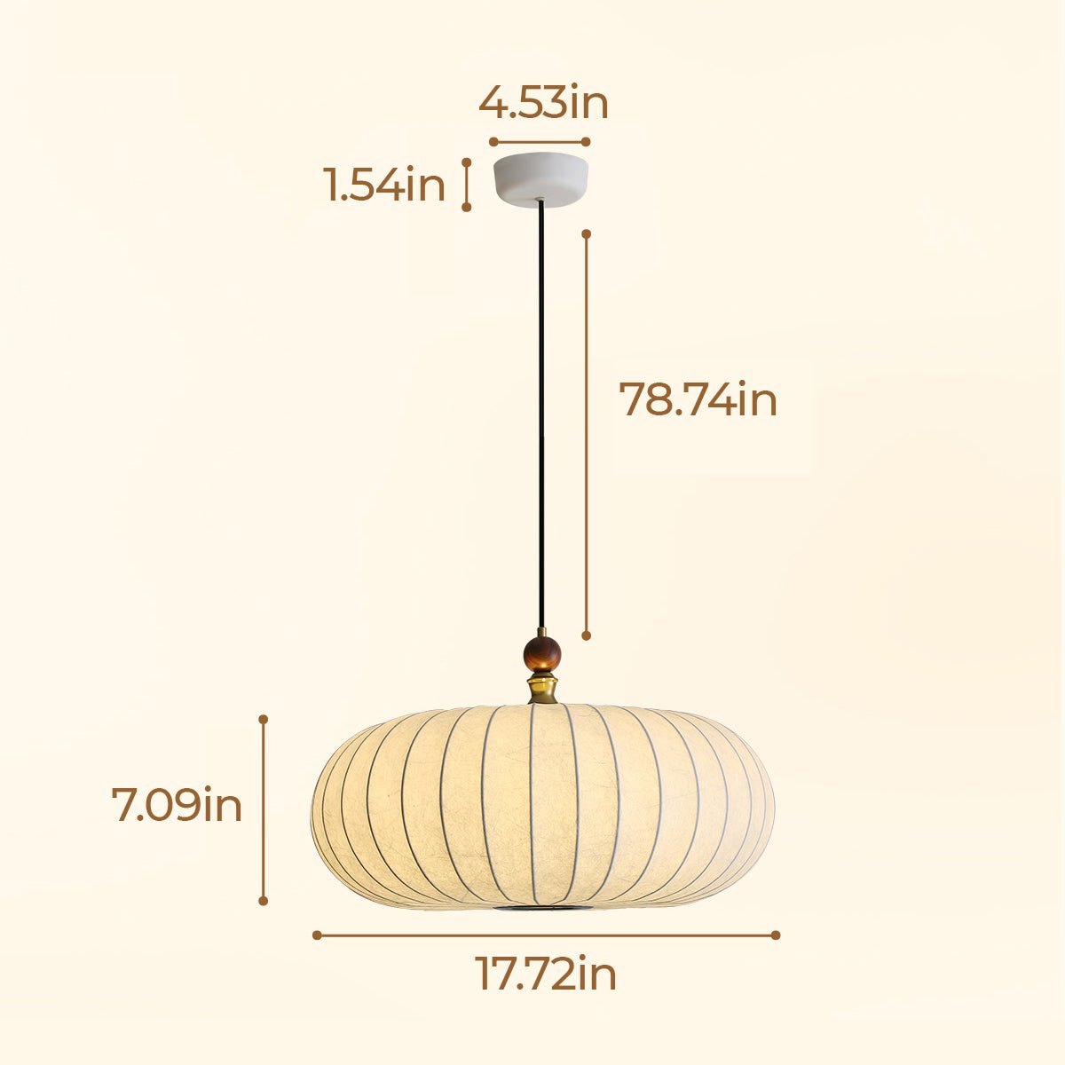Valeria Silk Pendant Light