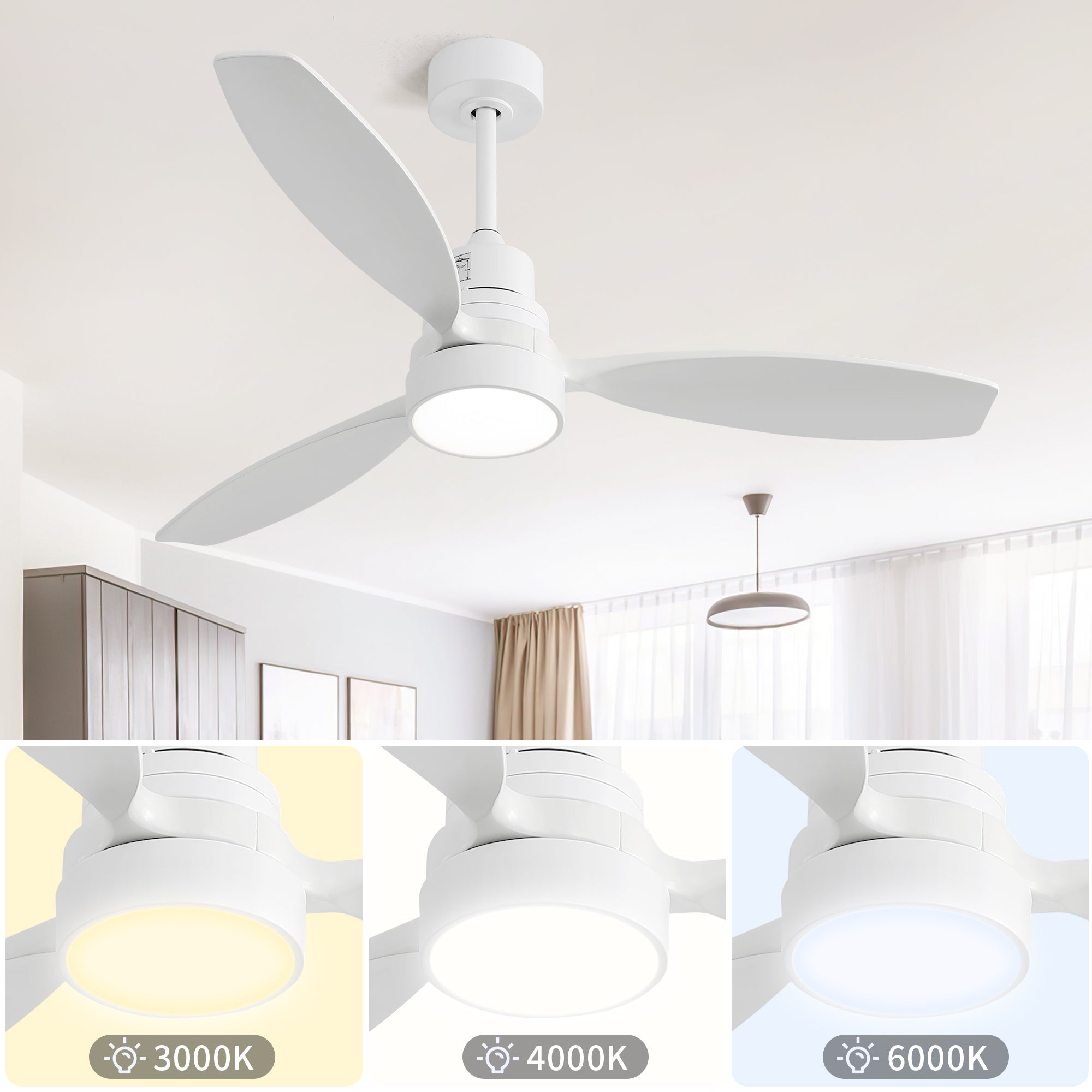 Valora Wooden Ceiling Fan Light