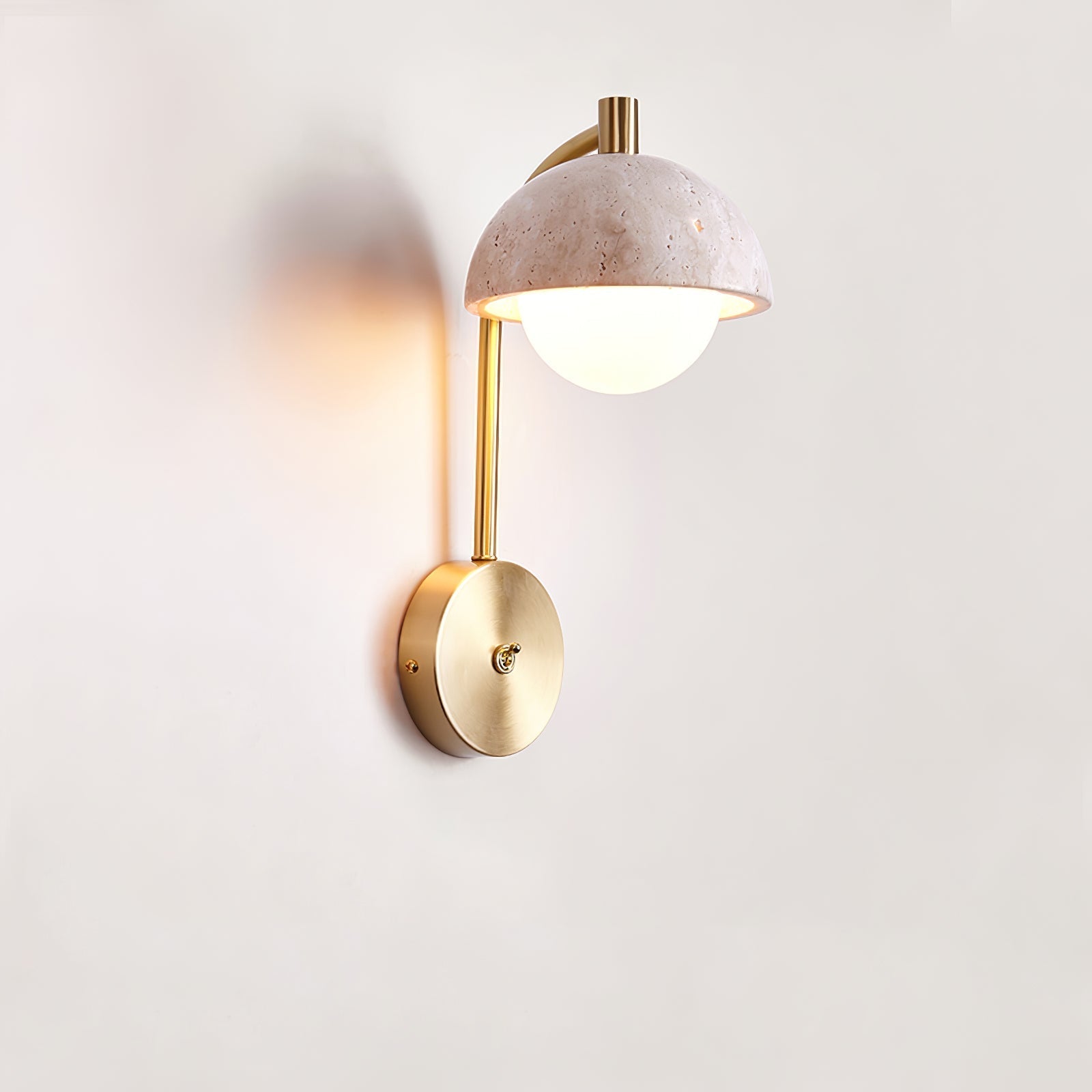 Vellum Travertine Wall Sconce