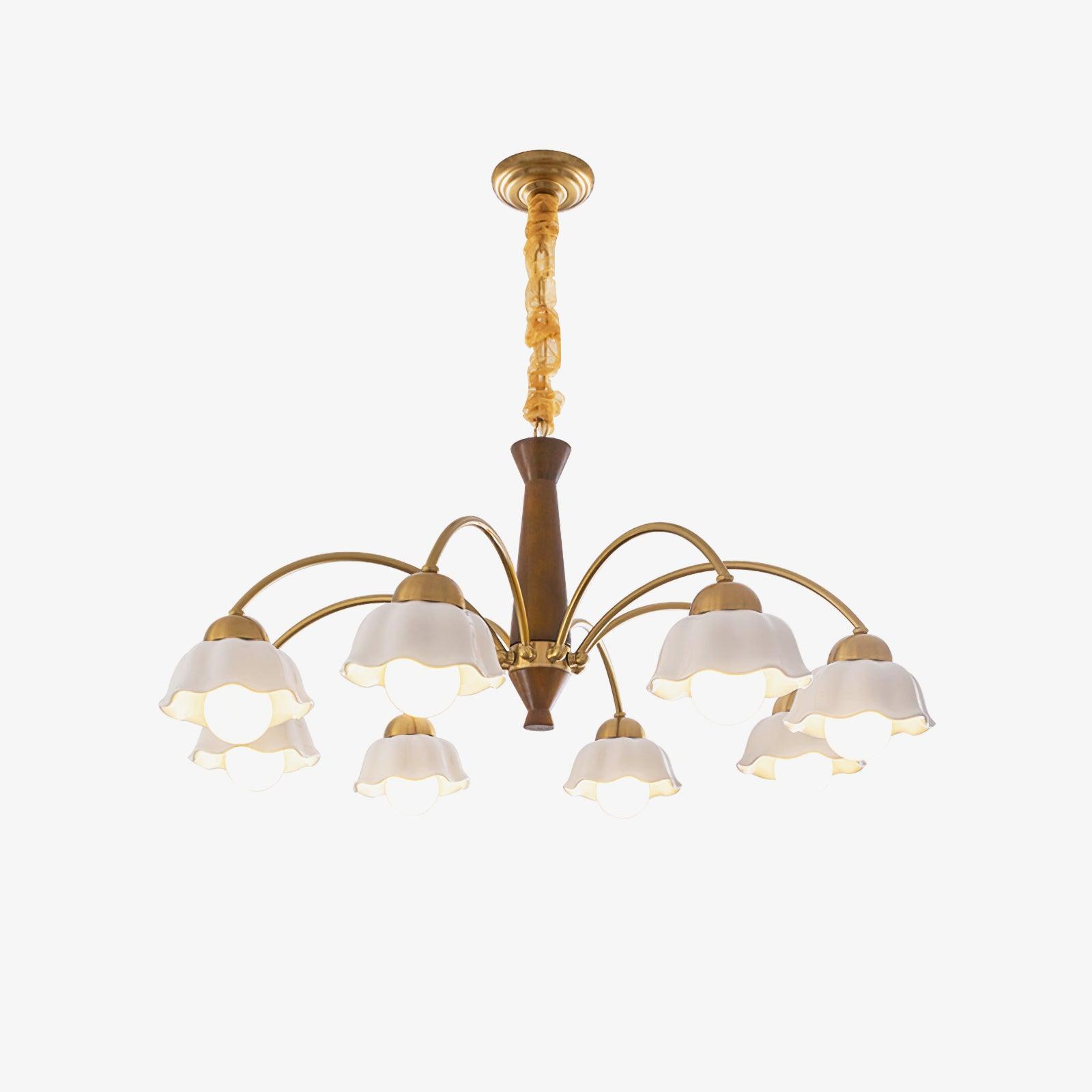 Vera Modern Brass Chandelier