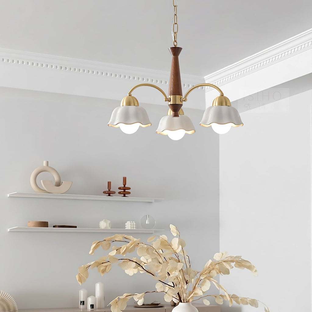 Vera Modern Brass Chandelier