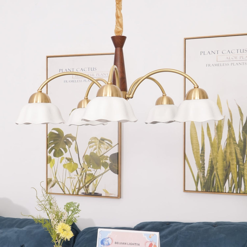 Vera Modern Brass Chandelier