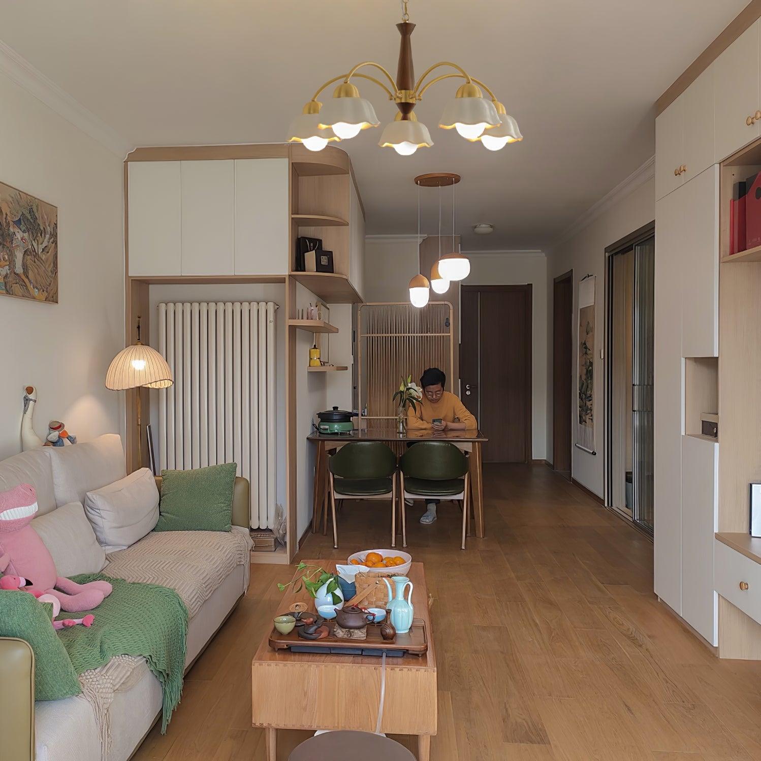 Vera Modern Brass Chandelier