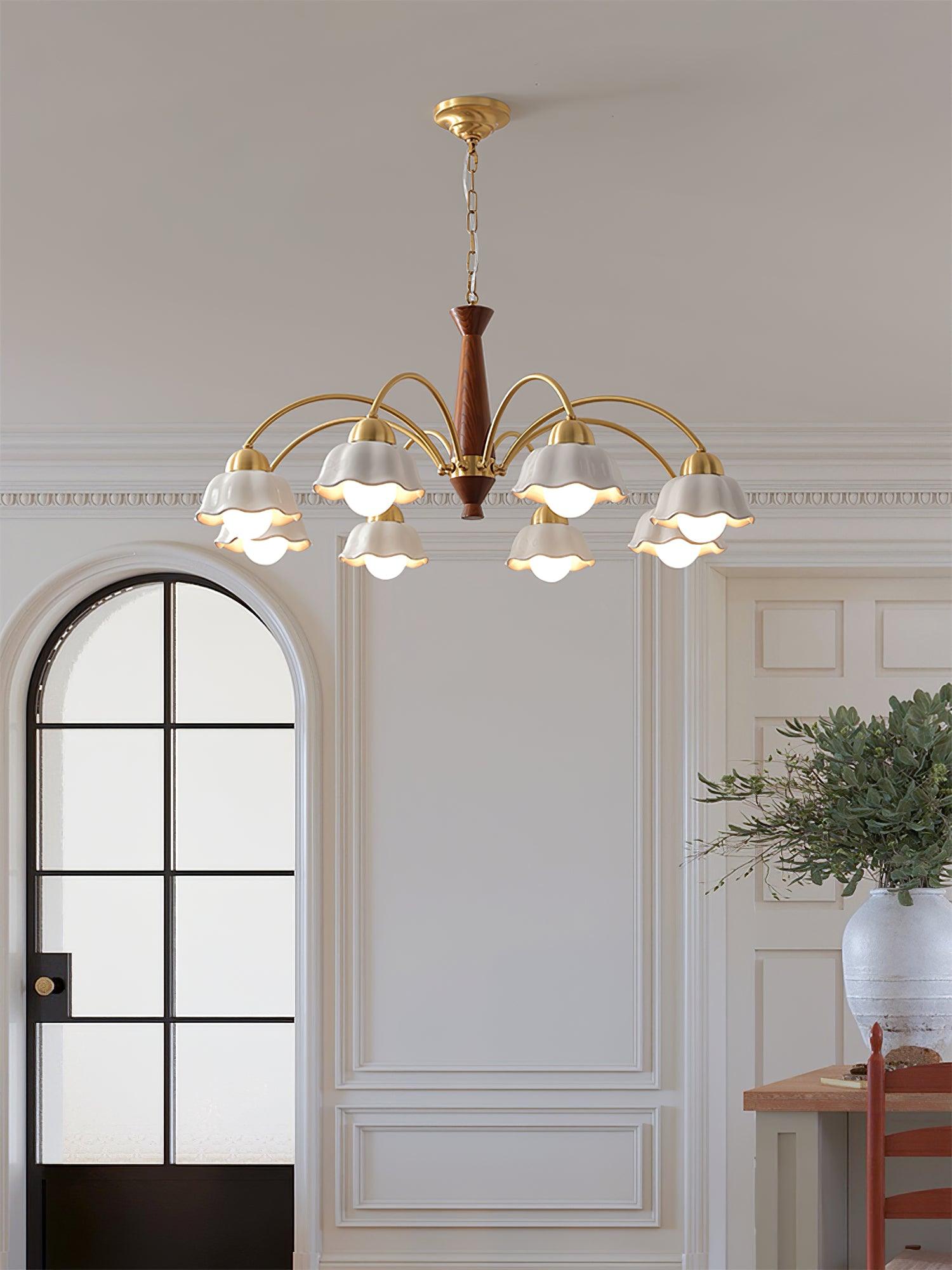 Vera Modern Brass Chandelier