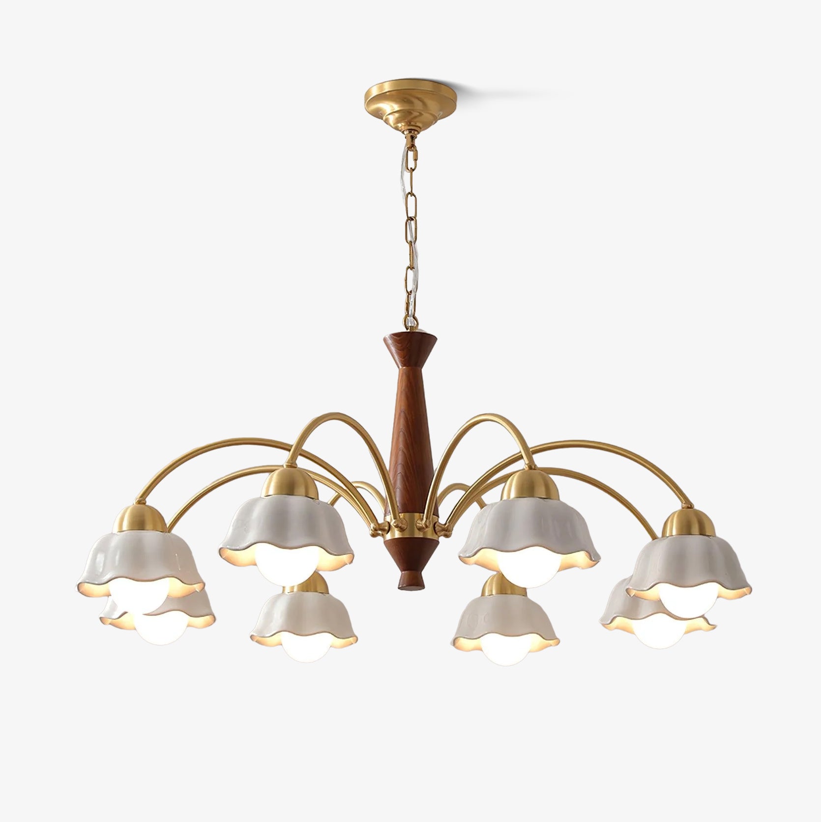 Vera Modern Brass Chandelier