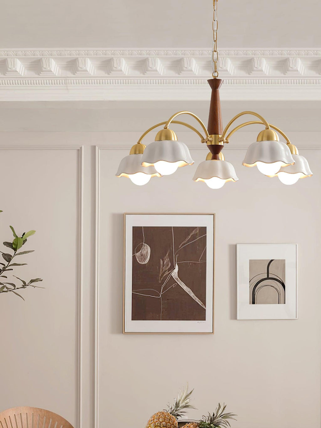 Vera Modern Brass Chandelier