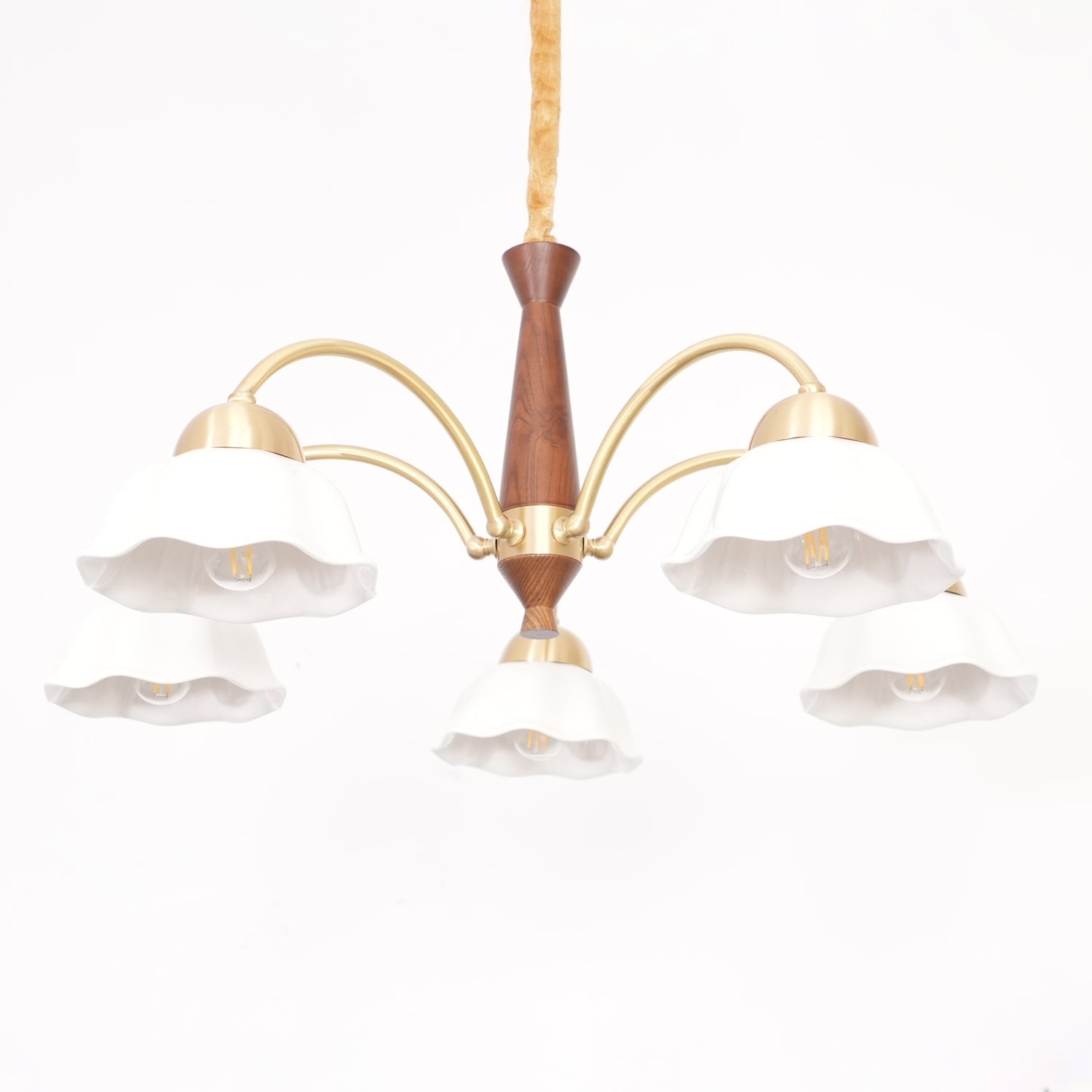 Vera Modern Brass Chandelier
