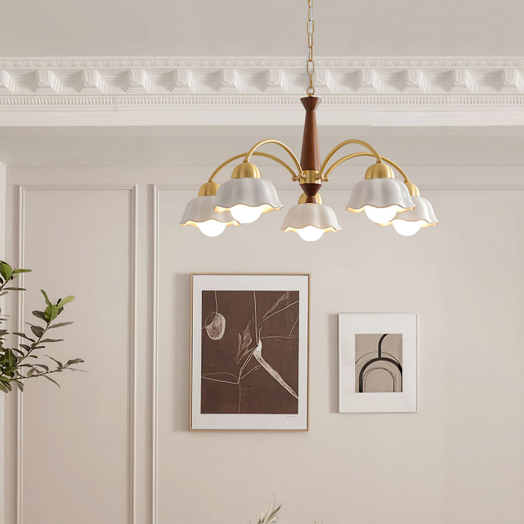 Vera Modern Brass Chandelier