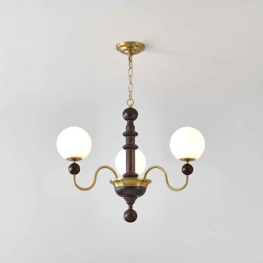 Vintage Curved Sphere Chandelier - ZozHome