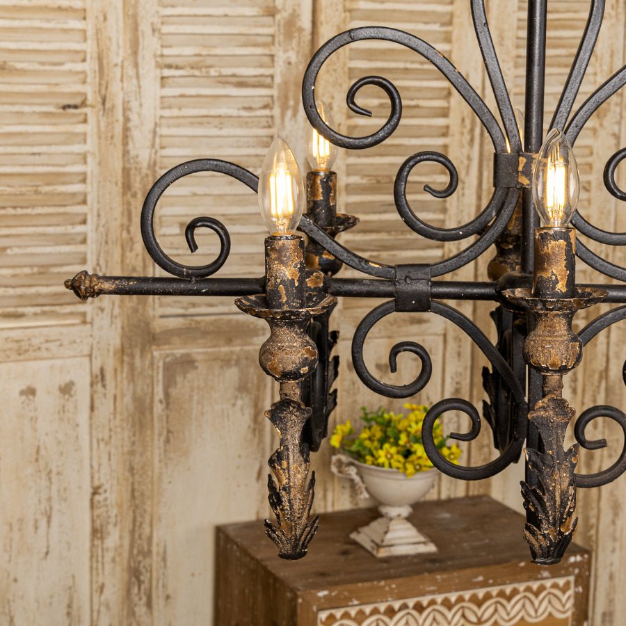 Vintage Elegance Candle Chandelier