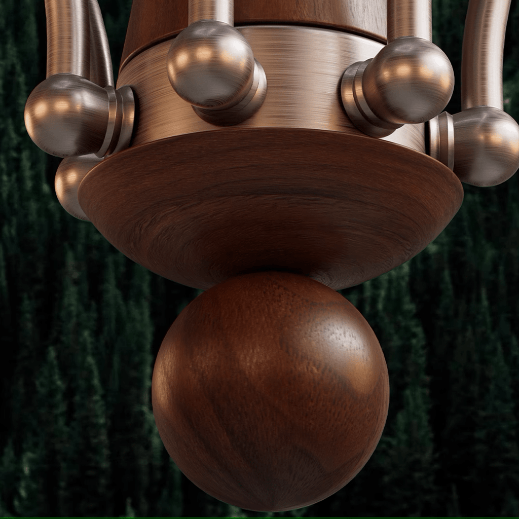 Vintage Persimmon Chandelier