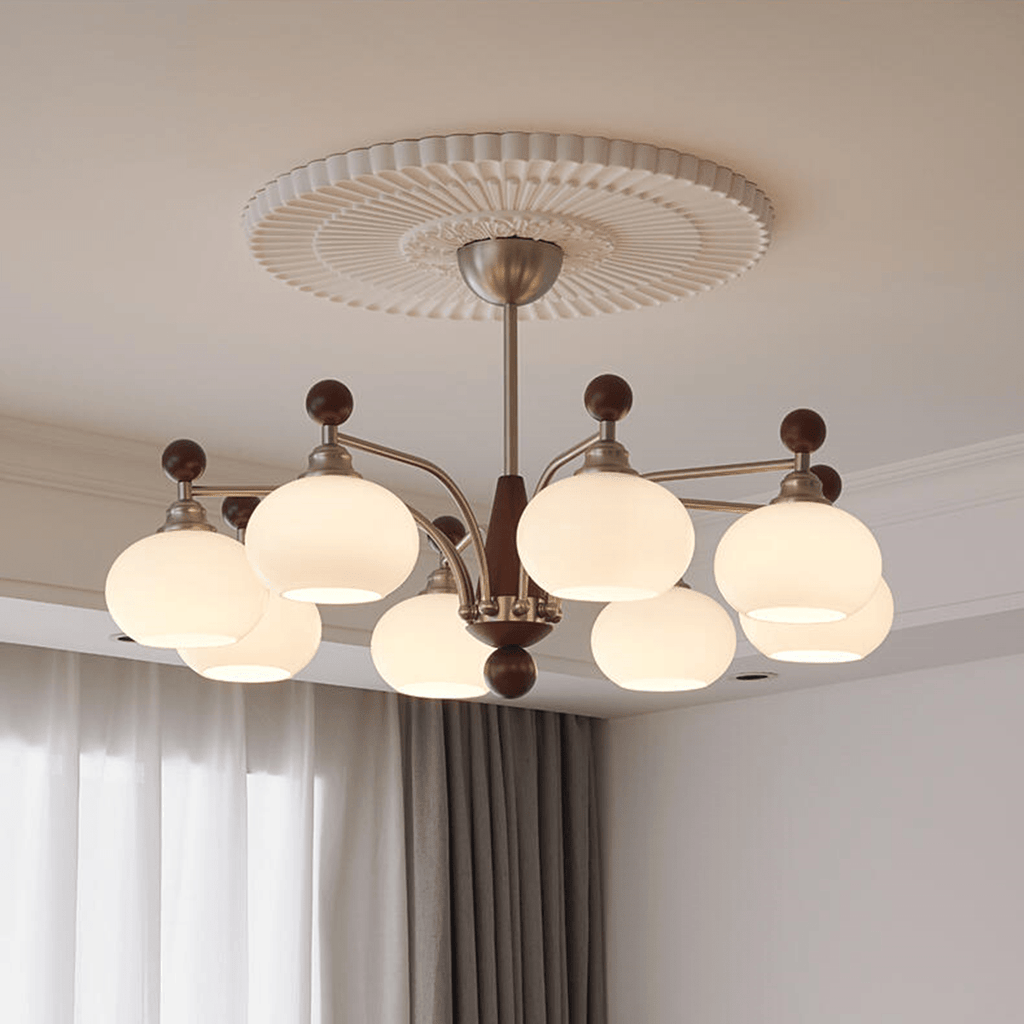 Vintage Persimmon Chandelier