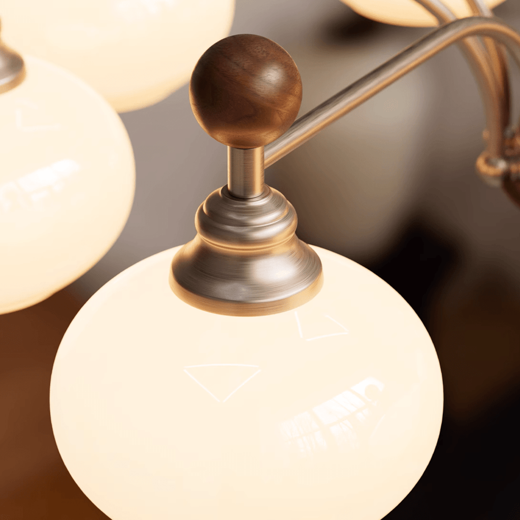 Vintage Persimmon Chandelier