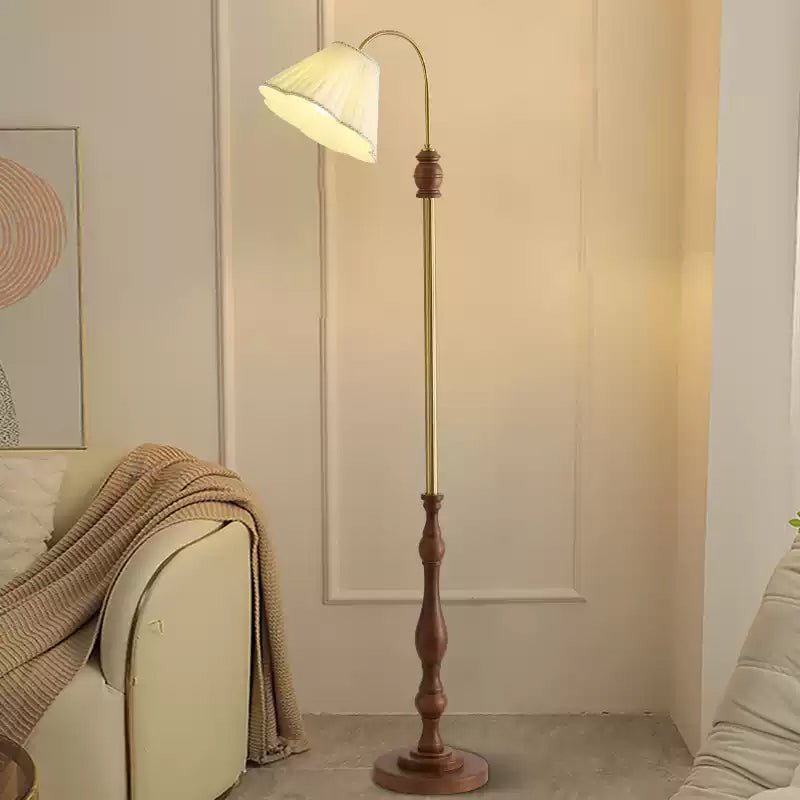 Vintage Pleated Floor Lamp