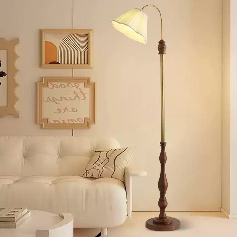 Vintage Pleated Floor Lamp