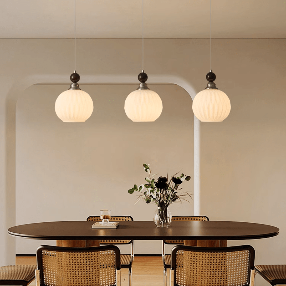 Vintage Pumpkin Pendant Light