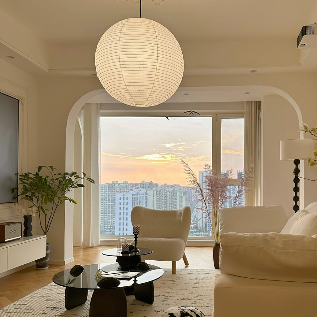 Washi Paper Pendant Light Model A