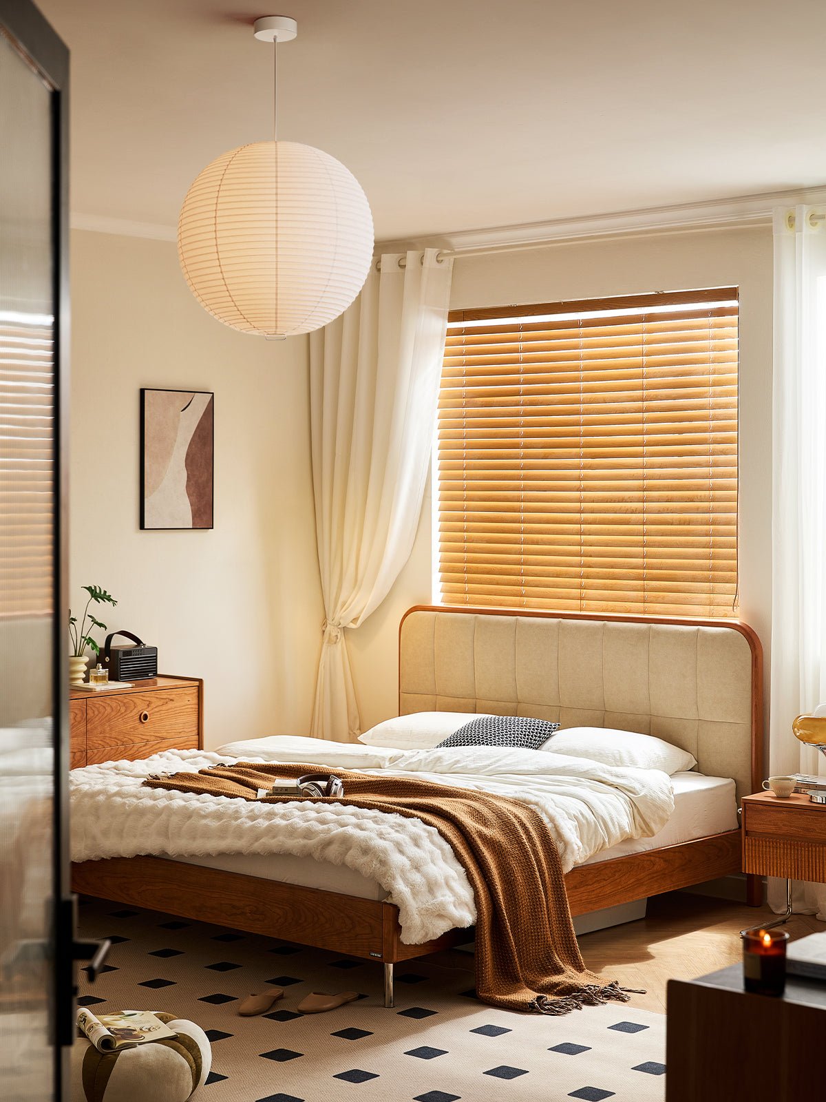 Washi Paper Pendant Light Model A