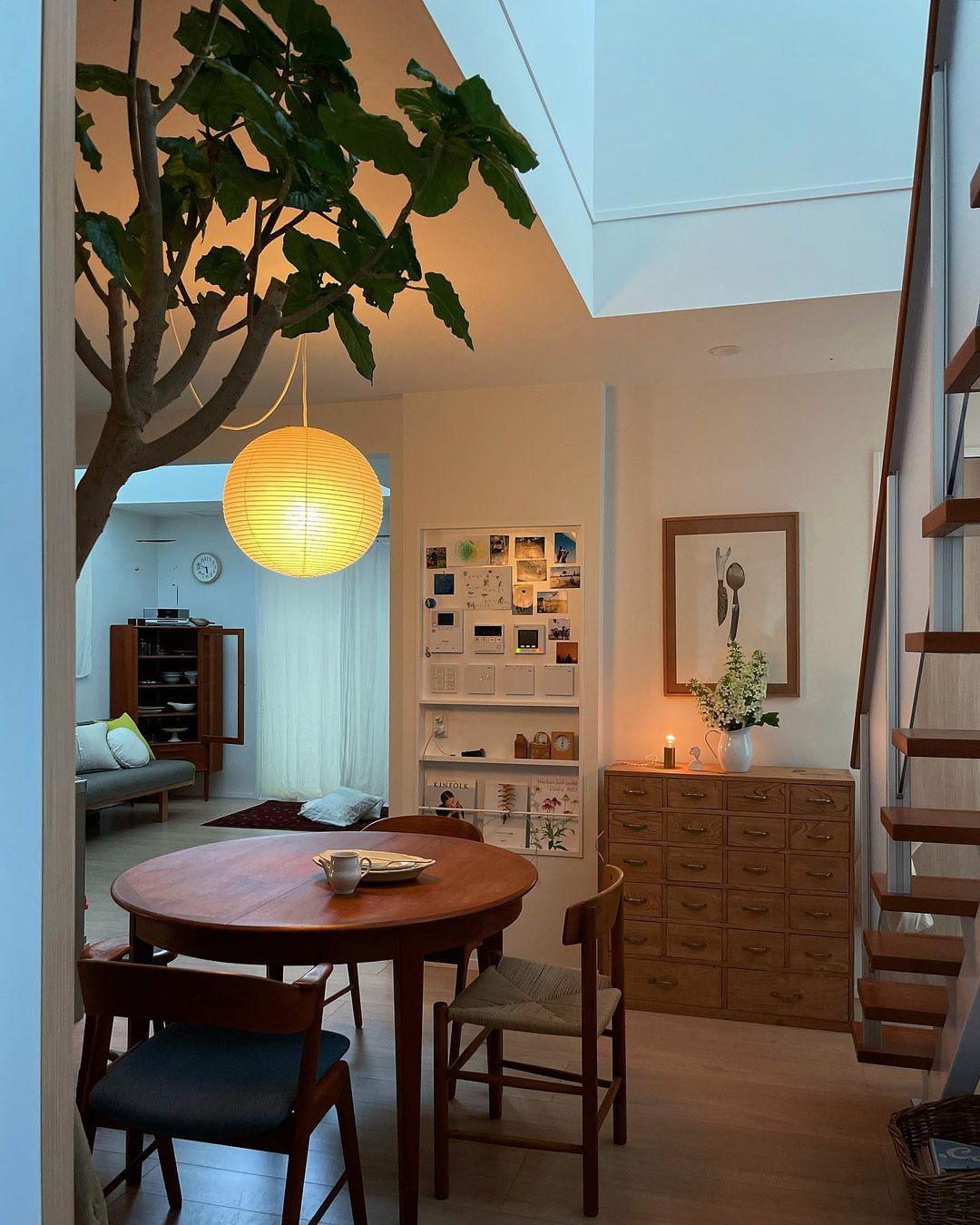 Washi Paper Pendant Light Model A