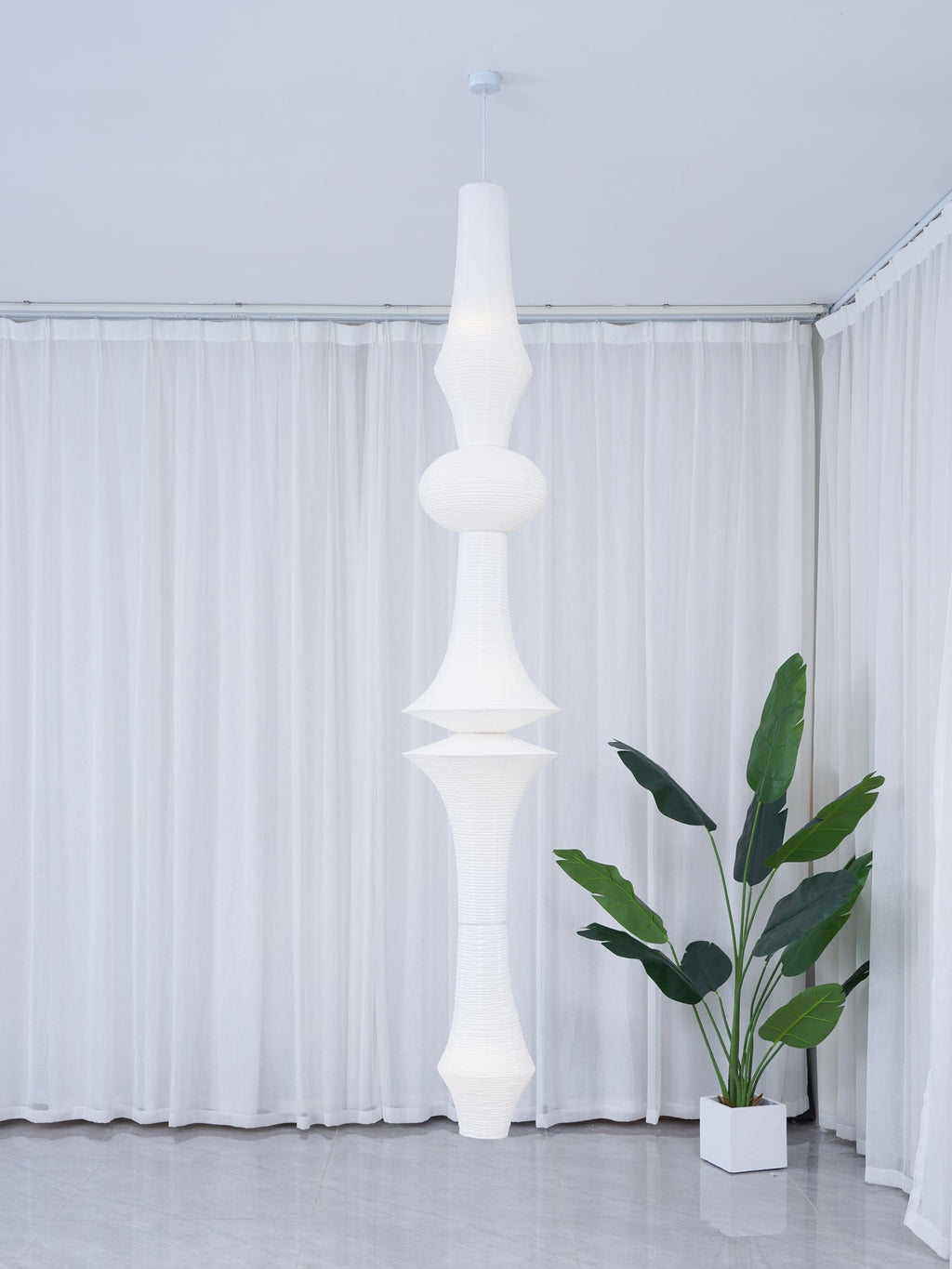 Washi Paper Pendant Light Model B