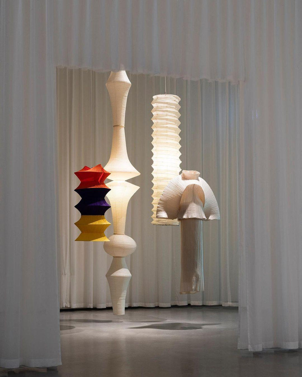 Washi Paper Pendant Light Model B