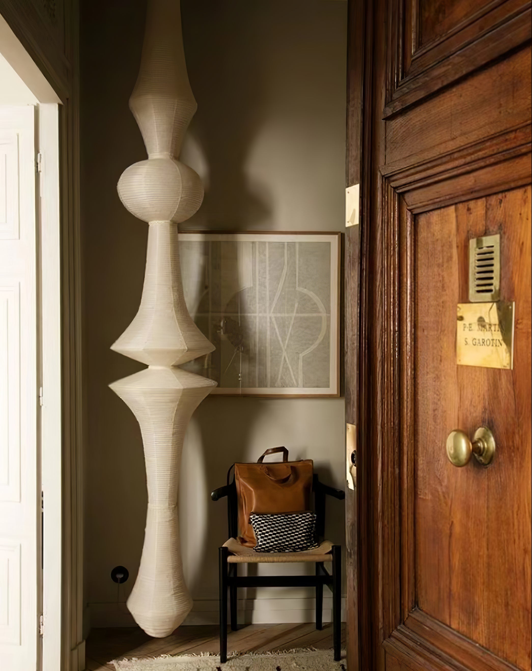 Washi Paper Pendant Light Model B