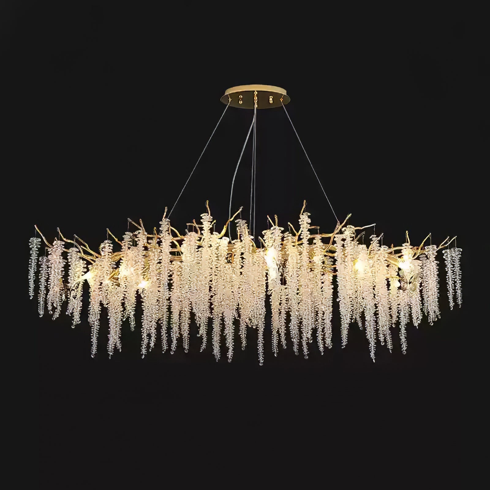 Wisteria Flower Crystal Chandelier