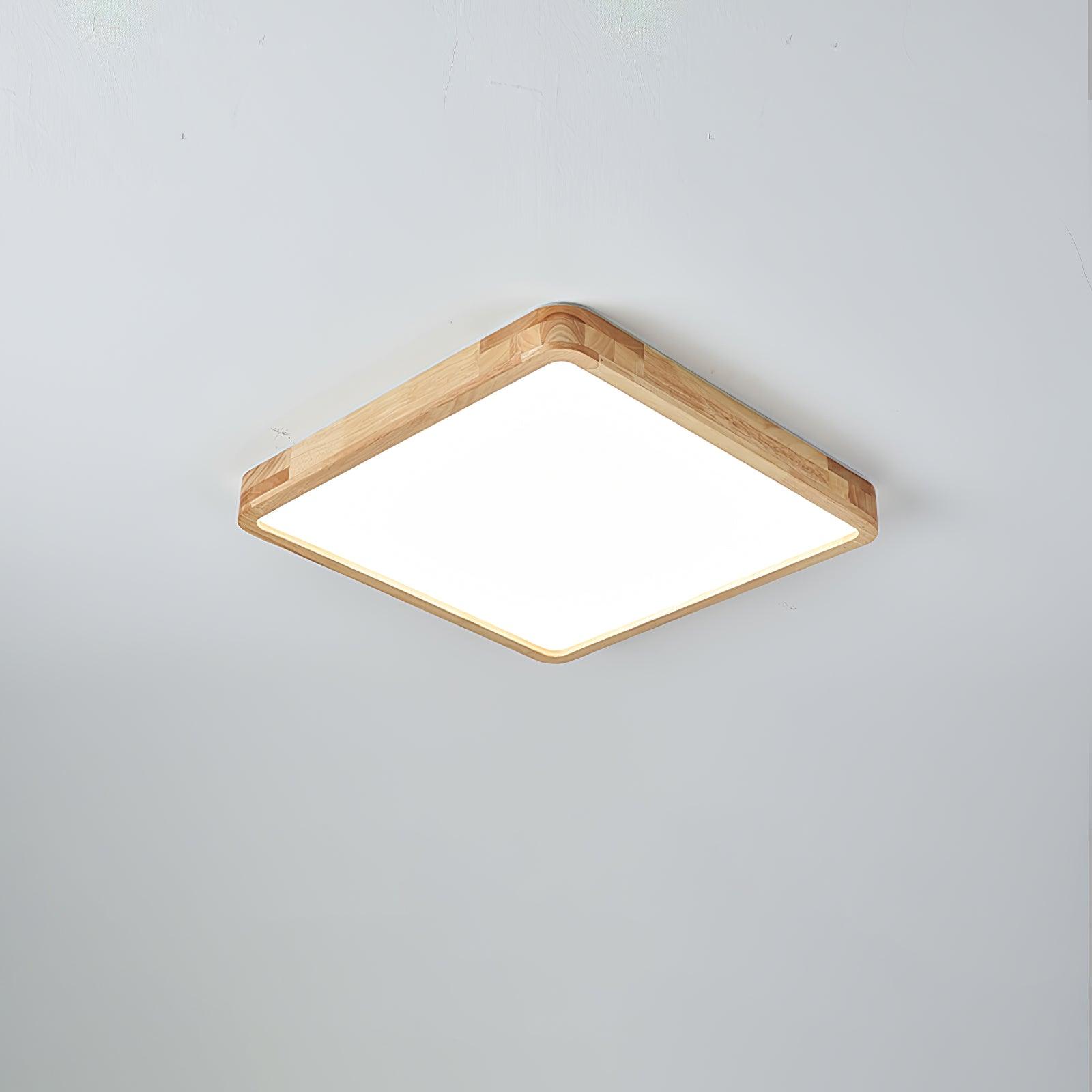 Wooden Geometric Ceiling Light