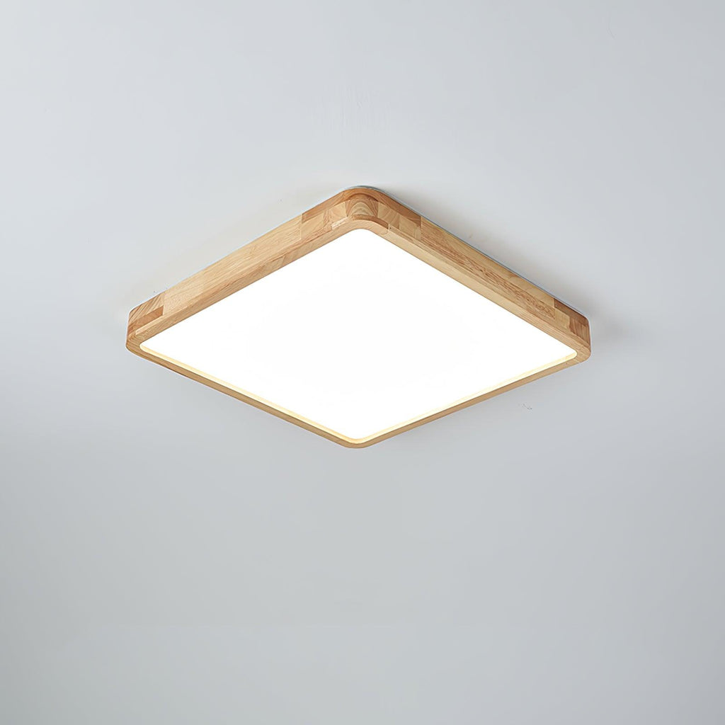 Wooden Geometric Ceiling Light