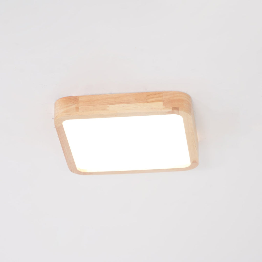 Wooden Geometric Ceiling Light
